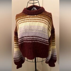 Zara Striped Multicolor Women's Sweater